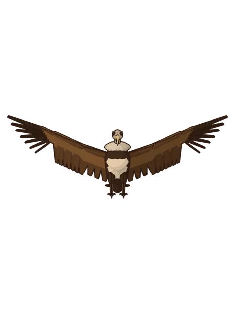 Jatayu, the old king of the vultures, flying with his great wings spread